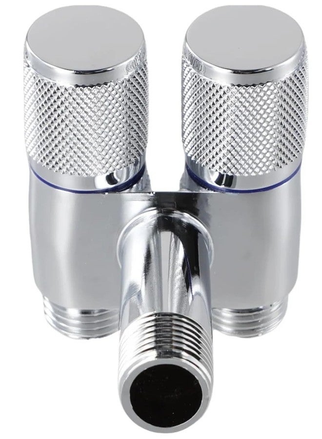 JAGGER صنبور زاوية من الفولاذ المقاوم للصدأ JAGGER JAG415، فضي اللون، 2 في 1 | صمام زاوية ثنائي الاتجاه | صمام زاوية ثنائي الاتجاه لحنفيات الحمام/حوض الغسيل مع شفة جدارية (عبوة من قطعة واحدة) - Image 3